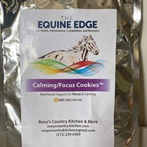 Calming/Focus Cookies - Natural Horse Supplements for Calming & Focus, 30 Cookies