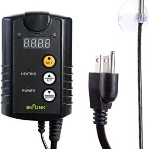 BN-LINK Digital Heat Mat Thermostat Controller for Seed Germination, Reptiles and Brewing Breeding Incubation Greenhouse, 40-108°F, 8.3A 1000W ETL Listed (take note to capitalize BN-LINK)