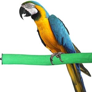 KINTOR Bird Perch Rough-surfaced Nature Wood Stand Toy Branch for Parrots Colors Vary