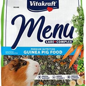 Vitakraft Menu Premium Guinea Pig Food - Alfalfa Pellets Blend - Vitamin and Mineral Fortified