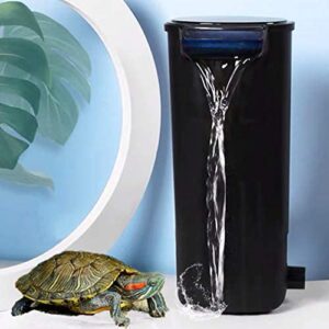 5W 400L/H Turtle Fish Tank Filter, Quiet Flow Bio Filtration Low Level Waterfall Filter for Aquariums Fish Tank Turtle, 105 GPH