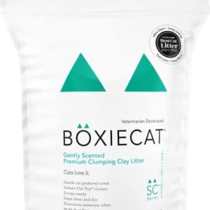 Boxiecat Premium Clumping Cat Litter- Clay Formula, Longer Lasting Odor Control, Stays Ultra Clean, Hard Clumping Litter, 99.9% Dust Free
