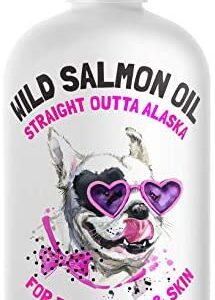 LEGITPET Wild Alaskan Salmon Oil for Dogs & Cats - Pure Fish Omega 3 6 9 Liquid Fatty Acids - Skin & Coat Supplement - Supports Joint Function, Immune & Heart Health