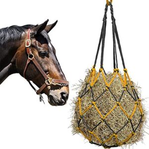 NEECONG Hay Net for Horses, Fun and Capacity is The Upgrade of Horse Treat Ball，Hanging Hay Feeder Bag for Horse Stable Stall Paddock Rest Toy