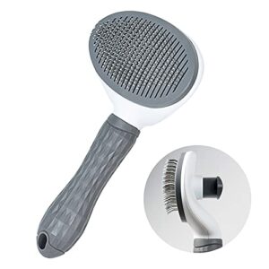 Cat Brush with Self-Cleaning,Dogs Grooming Massage Brush Tool,Pets Slicker Brushes for Shedding One Button Removes Loose Undercoat