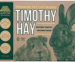 Eaton Pet and Pasture Naturally Grown, Premium, First Cut Blend, Western Timothy Hay Orchard Blend, Small Animal Food, Sustainable, Eco-Friendly, Farmer-Owned