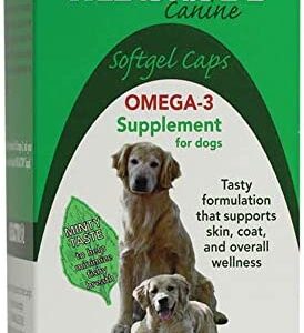 Nutramax Welactin Omega-3 Fish Oil Skin and Coat Health Supplement Liquid for Dogs - 120 Softgels
