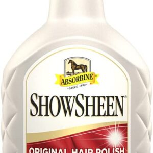 Absorbine ShowSheen Hair Polish & Detangler for Coat, Mane & Tail for Horses & Dogs, Mane and Tail Detangler Spray, Instant Detangling, Reduce Hair Breakage, Nourish Hair & Radiant Shine, 32oz Spray Bottle