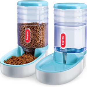 Gravity Pet Feeder and Waterer Dog Water Bowl and Dog Food Bowls Set Cat Bowls for Food and Water Automatic Dog Feeder Automatic Cat Feeders Design for Small Medium and Big Pets