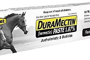 Durvet Ivermectin Paste Dewormer - 6.08g dose 1.87 Percent Apple Flavor, 9.75 x 1 x 2 inches