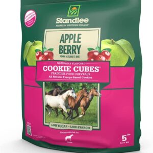 Standlee Apple Berry Cookie Cubes, Forage Based Horse Treat, 5lb