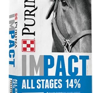 Purina | Impact All Stages 14 Pelleted Horse Feed | 50 Pound ( 50 LB) Bag