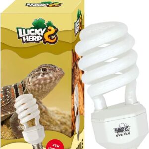 LUCKY HERP UVA UVB Reptile Light 10.0, Desert UVB 150 Compact Fluorescent Lamp 23W