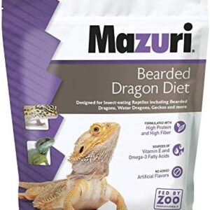 Mazuri | Bearded Dragon Food - Insect Portion of a Complete Diet | 8 Ounce (8 oz) Bag
