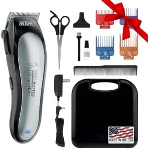 Wahl Lithium Ion Pro Series Cordless Animal Clippers – Rechargeable, Heavy-Duty, Electric Dog & Cat Grooming Kit for Small & Large Breeds with Thick to Heavy Coats – Model 9766