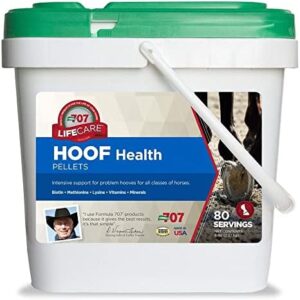 Formula 707 Hoof Health Equine Supplement 5lb Bucket - 80 Servings – Biotin, Amino Acids, and Minerals to Improve and Support Healthy Horse Hooves