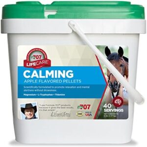 Formula 707 Calming Equine Supplement 5LB Bucket – Anxiety Relief and Enhanced Focus for Horses – L-Tryptophan, Thiamine & Magnesium