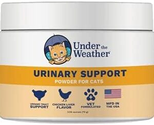 Under The Weather Pet Urinary Tract Support Powder for Cats | Vet Formulated Natural Supplements for Cats and Kittens | Promote Healthy Urinary Tract and Immune System - 60 Day Supply, 120 Scoops
