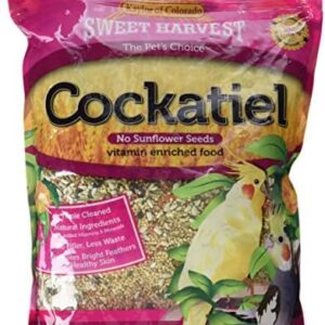 Cockatiel Bird Food (No Sunflower Seeds), 4 lbs Bag - Seed Mix for Cockatiels