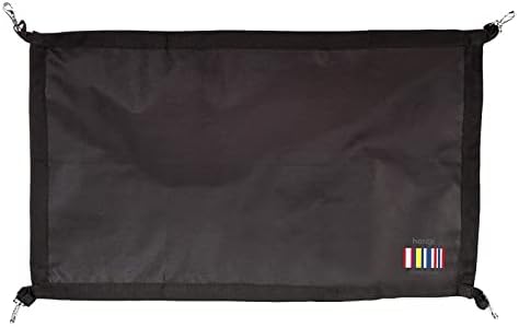 HORZE Durable Polyester Horse Stall Guard with Adjustable Straps | Measures 40" x 24" - Black - One Size