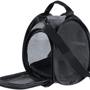 Petsfit Hamster Carrier Small Animal Bag for Sugar Glider,Hedgehog,Tortoise,Teacup Dogs,Baby Guinea Pig - Lightweigh Carriers with Shoulder Strap,Breathable Mesh Window,Removable Mat,Side Pockets