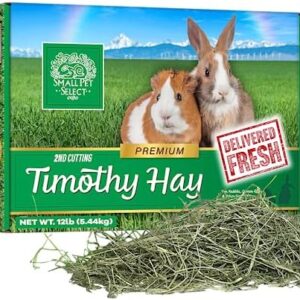 Small Pet Select 2nd Cutting Perfect Blend Timothy Hay Pet Food for Rabbits, Guinea Pigs, Chinchillas and Other Small Animals, Premium Natural Hay Grown in The US, 12 LB
